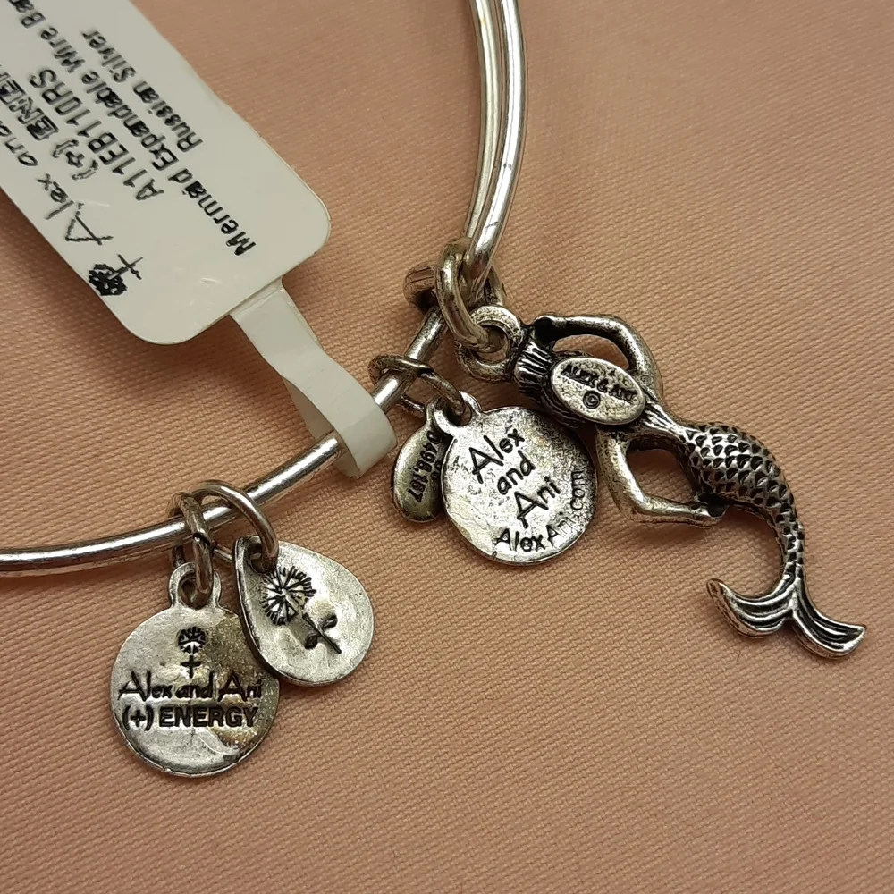 NWT, Alex and Ani Russian Silver Mermaid Bracelet